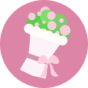 Bridal Bouquet Icon PNG Image