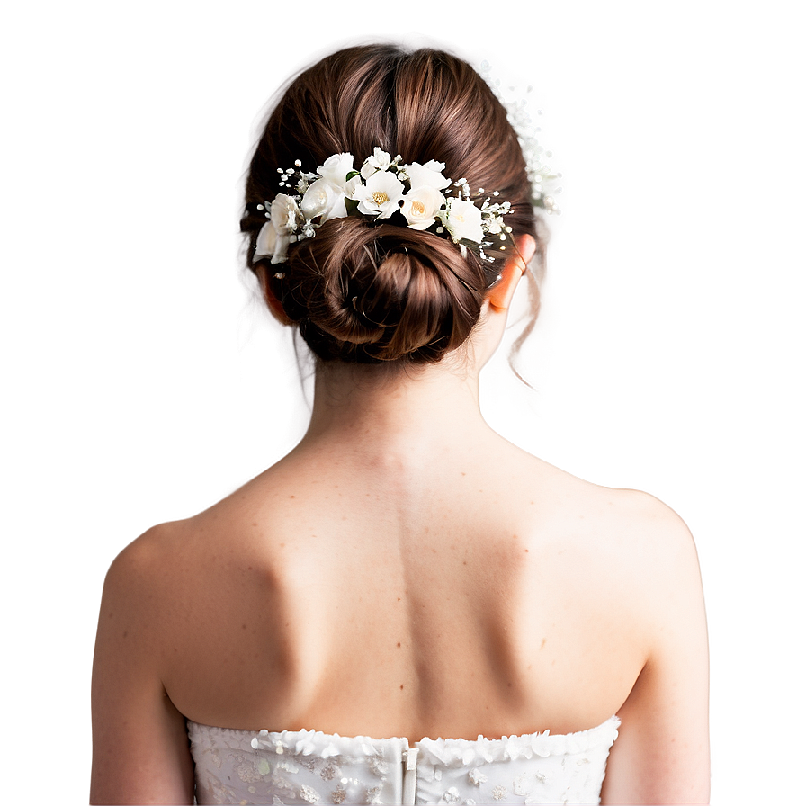 Bridal Hair Clipart Png Hbw40 PNG Image