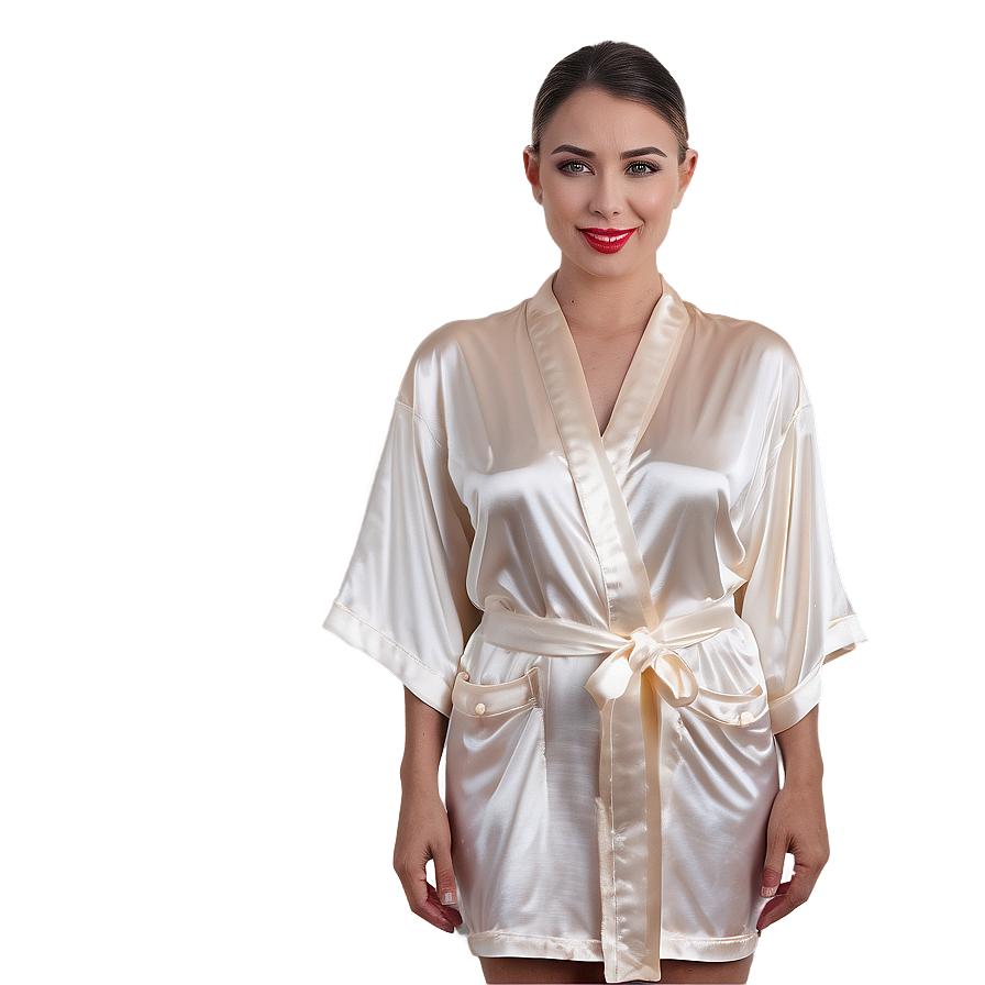 Bridal Satin Robe Png Gde PNG Image