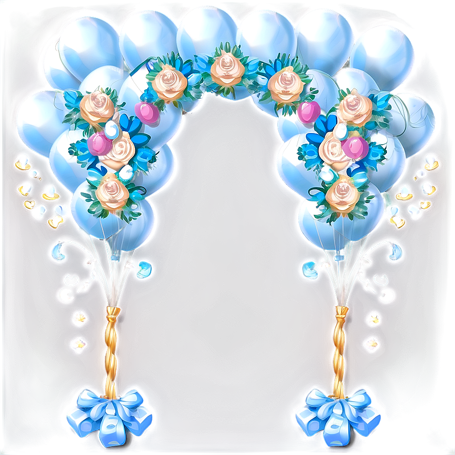 Bridal Shower Balloon Arch Png Pgd PNG Image