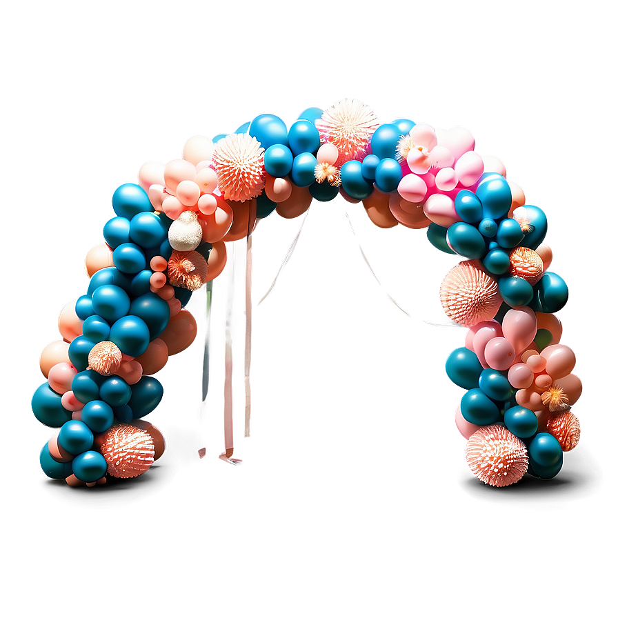 Bridal Shower Balloon Arch Png Wmp34 PNG Image