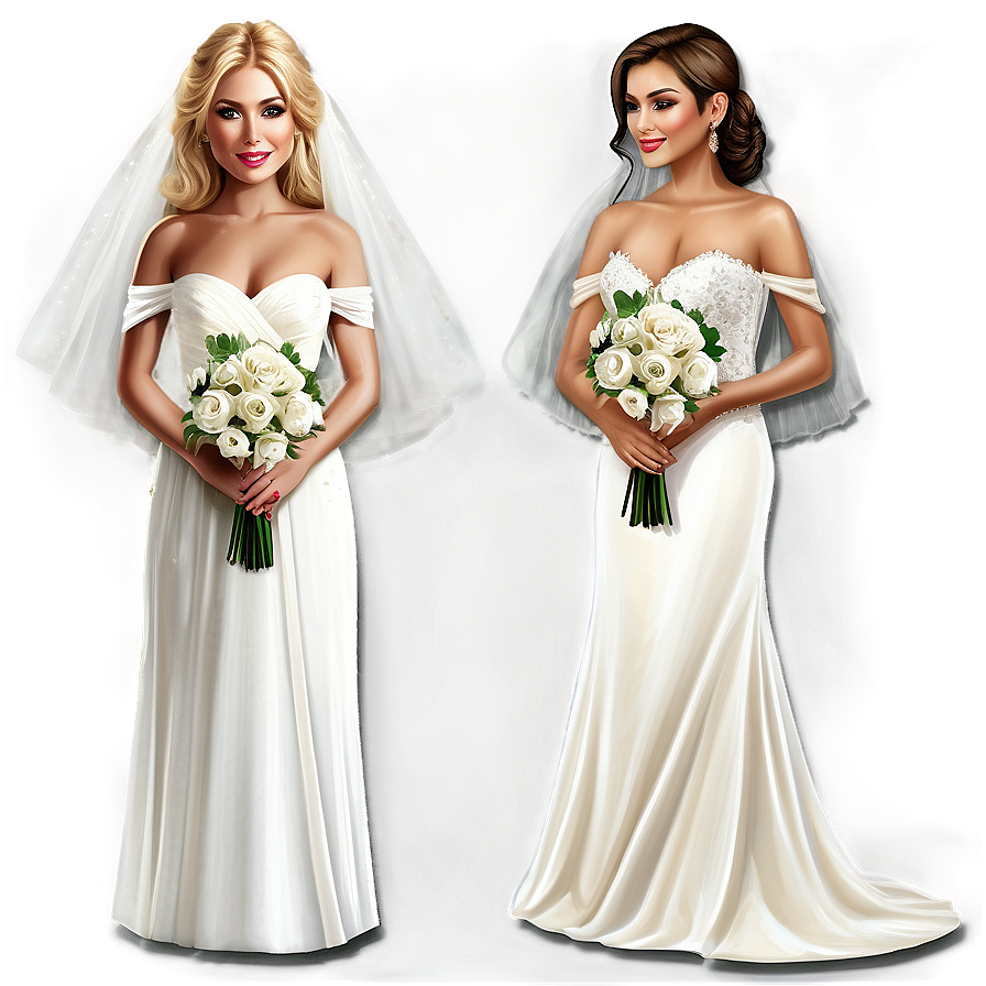 Bridal Wedding Bouquets Png Twv PNG Image