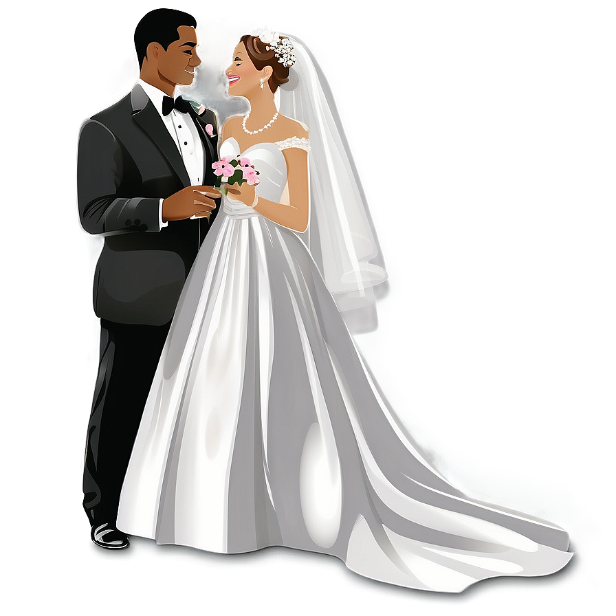 Bride And Groom Vector Png Khw92 PNG Image