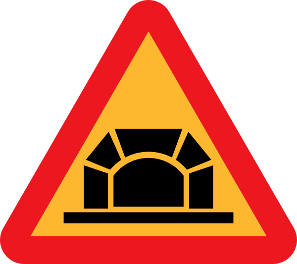 Bridge Warning Road Sign PNG Image