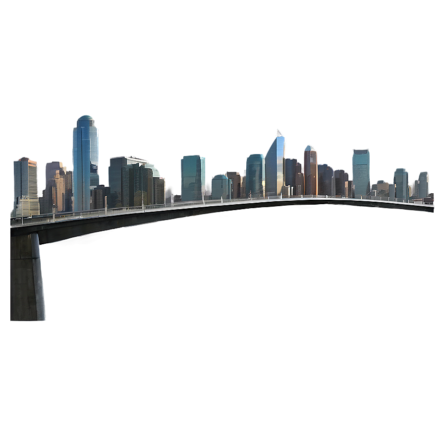 Bridge With City Skyline Png 05242024 PNG Image