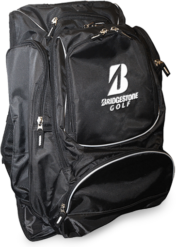 Bridgestone Golf Backpack Black PNG Image