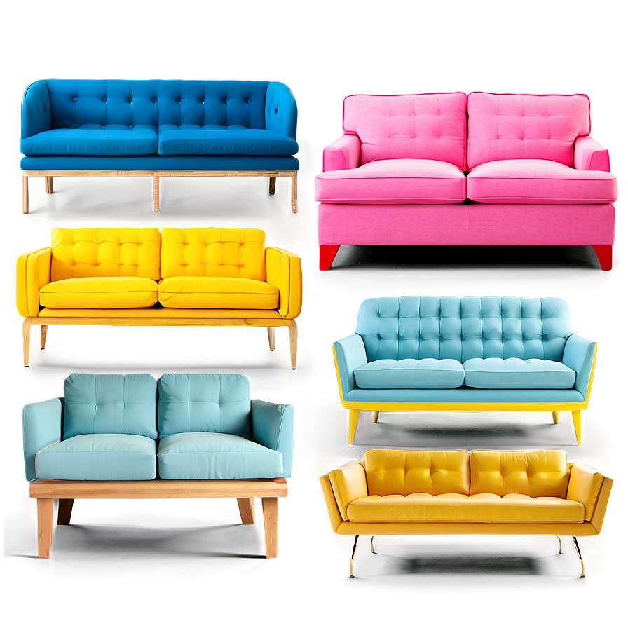 Bright And Bold Sofa Colors Png 17 PNG Image