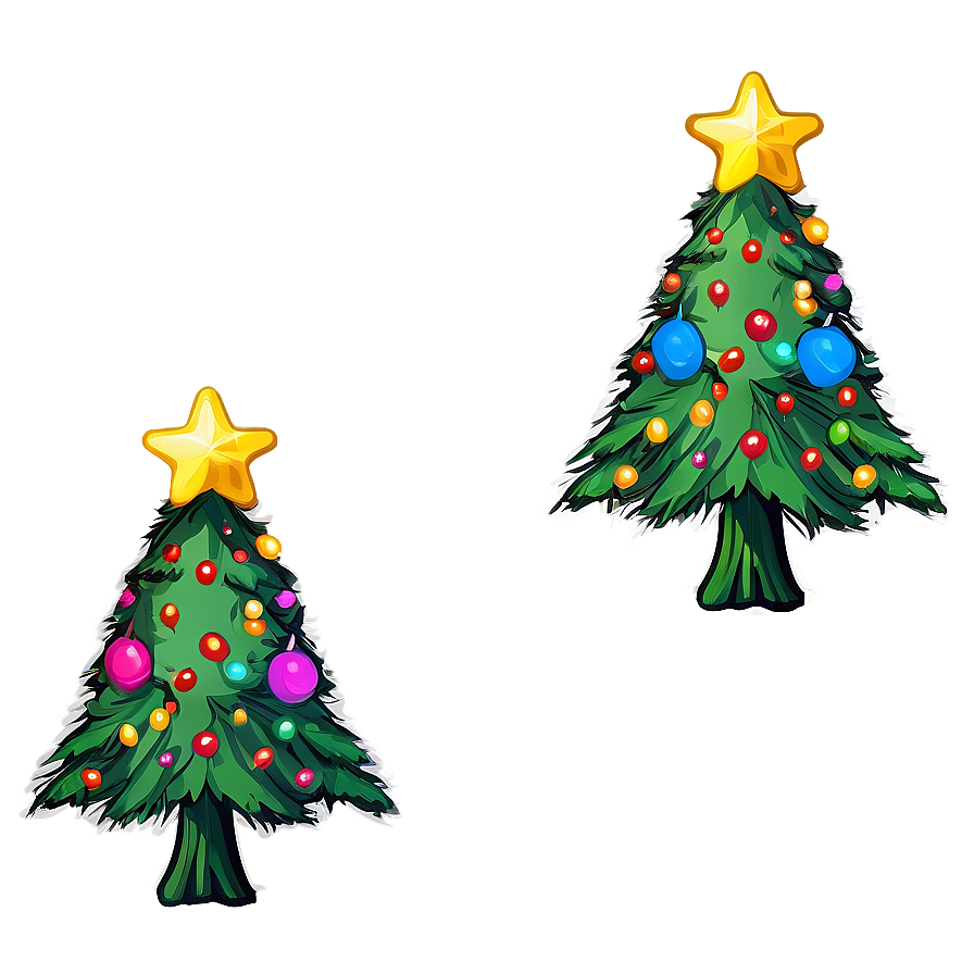 Bright Cute Christmas Tree Png Nuf3 PNG Image