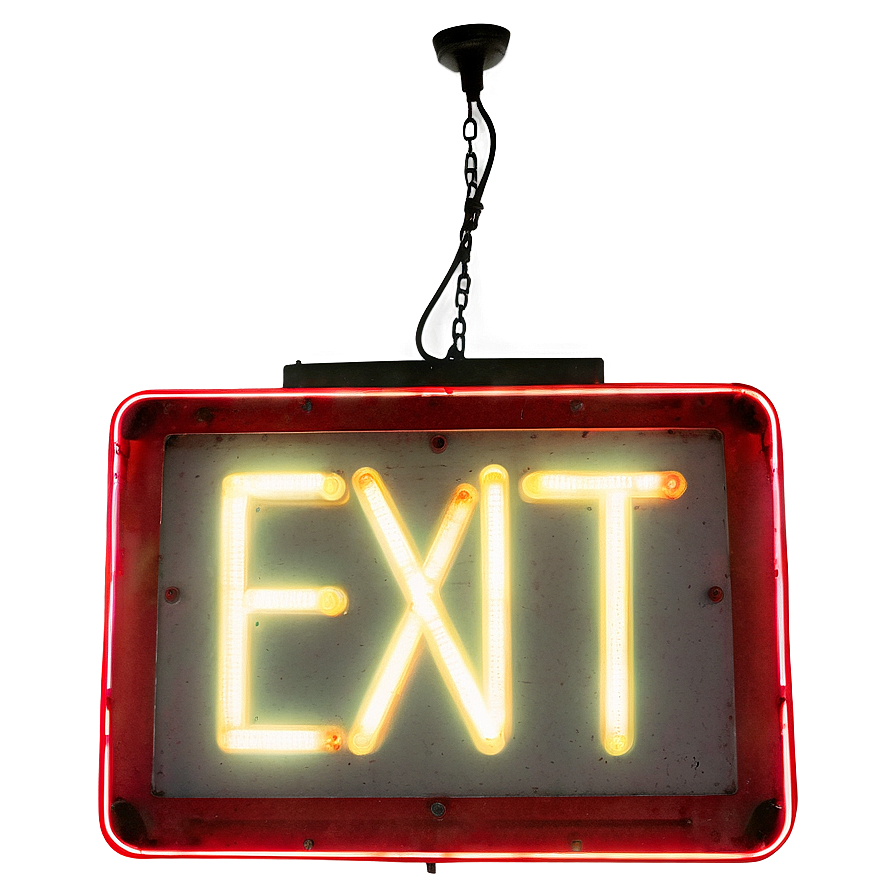 Bright Exit Sign Png Qgk PNG Image