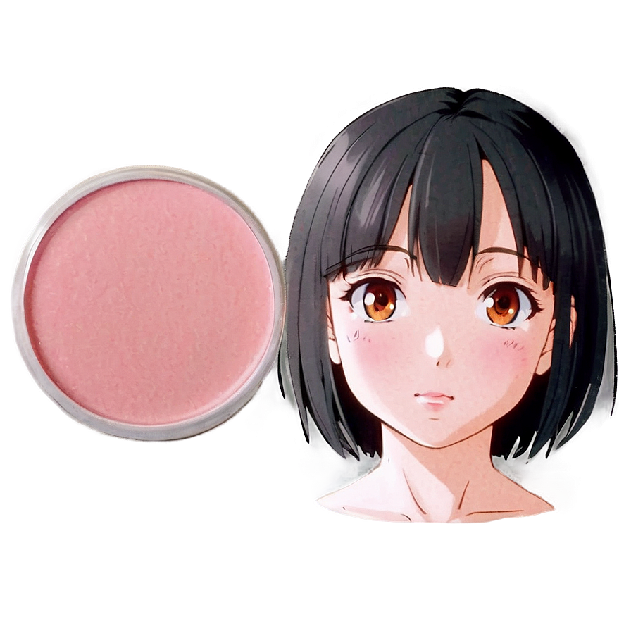 Bright Eyed Anime Blush Png Vhd PNG Image