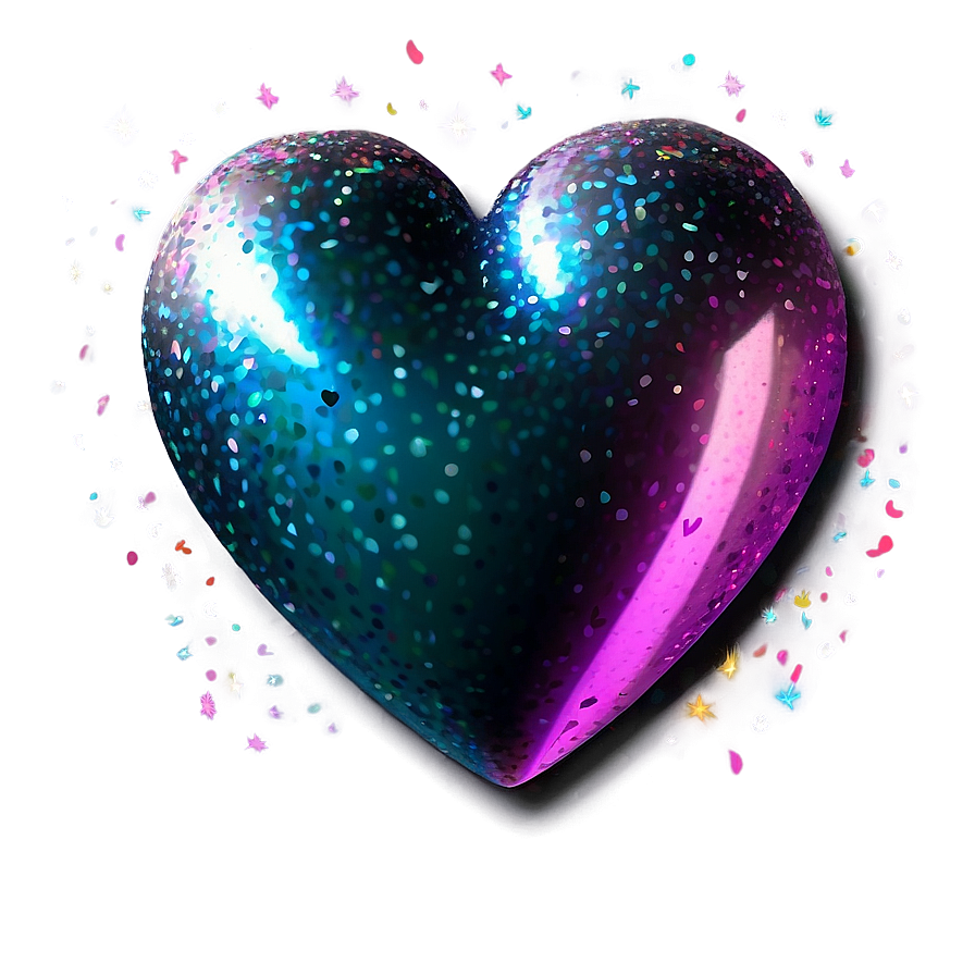 Bright Glitter Heart Png 06272024 PNG Image