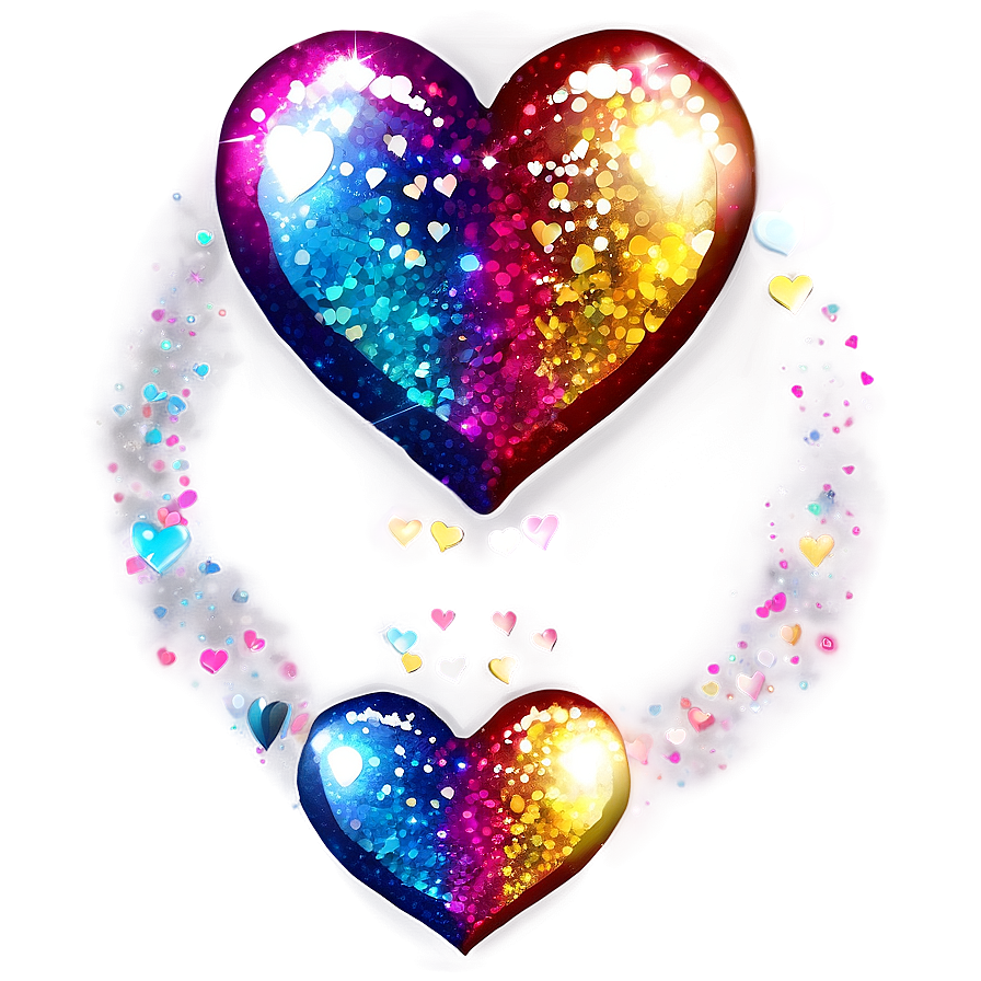 Bright Glitter Heart Png 06272024 PNG Image