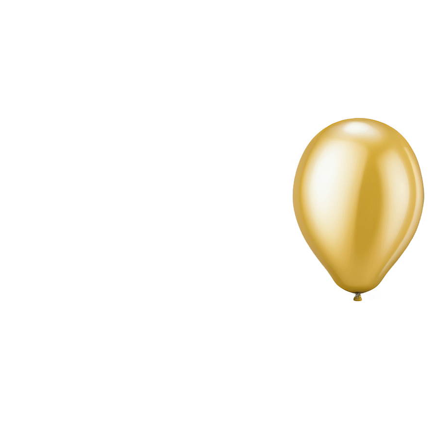 Bright Gold Balloon Png 58 PNG Image