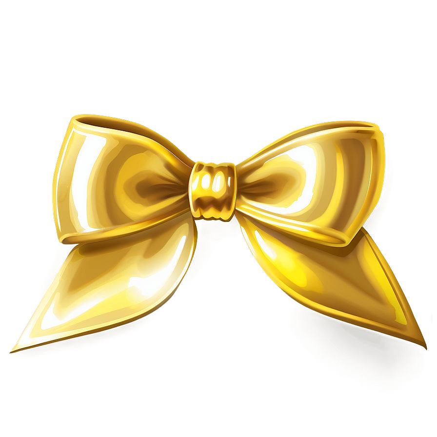 Bright Gold Bow Png 56 PNG Image