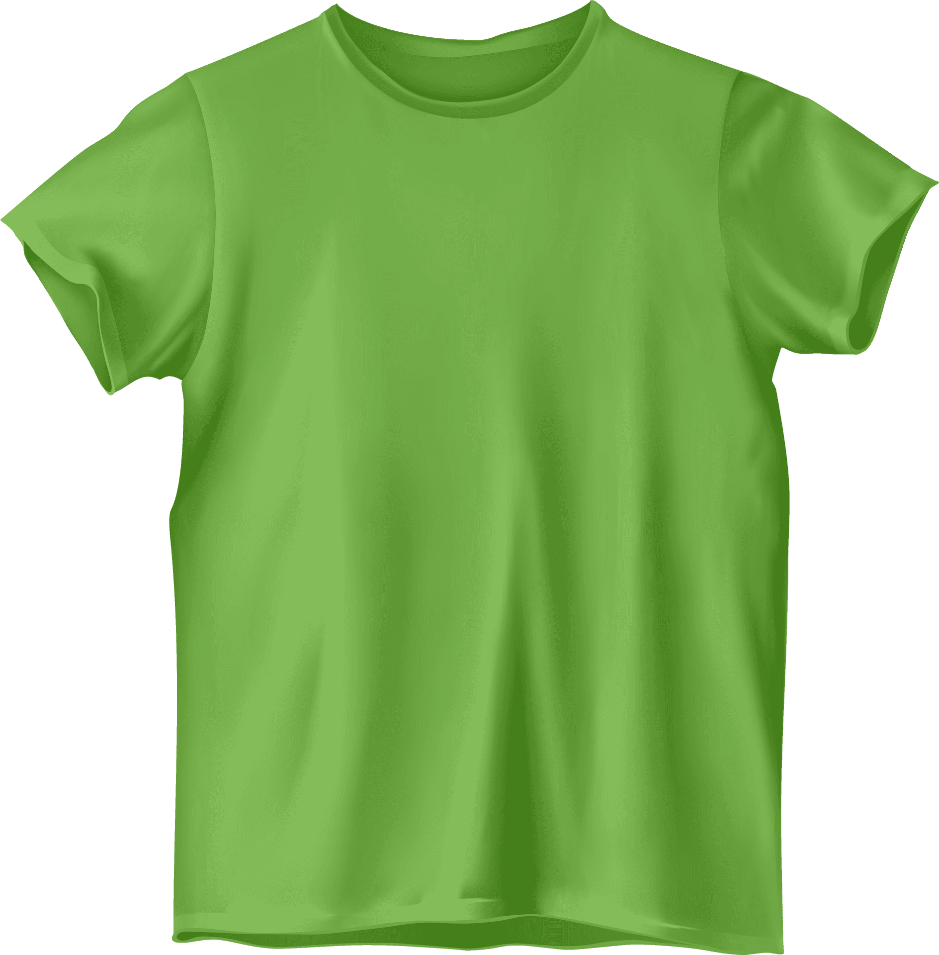 Bright Green Blank T Shirt PNG Image