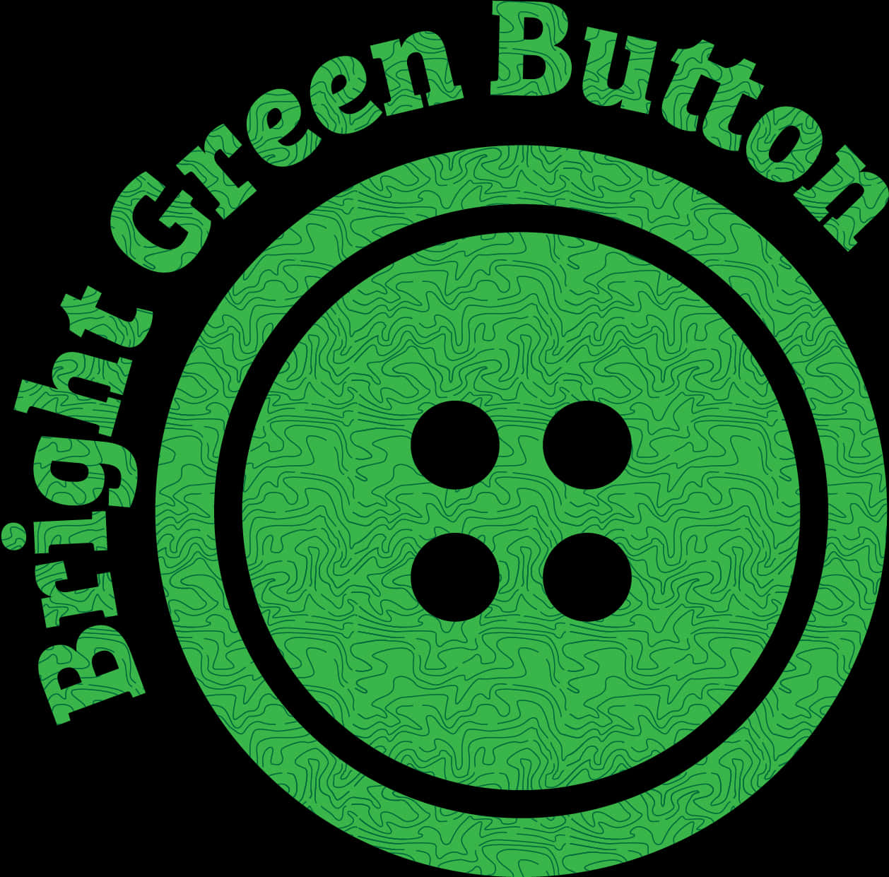 Bright Green Button Graphic PNG Image