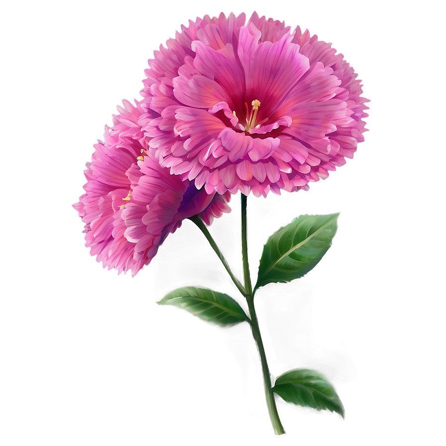 Bright Pink Flower Art Png 18 PNG Image