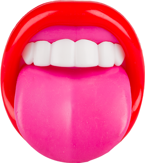 Bright Pink Tongueand Teeth PNG Image