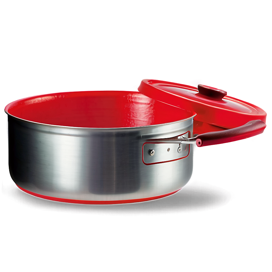 Bright Red Cooking Pot Png Slm41 PNG Image