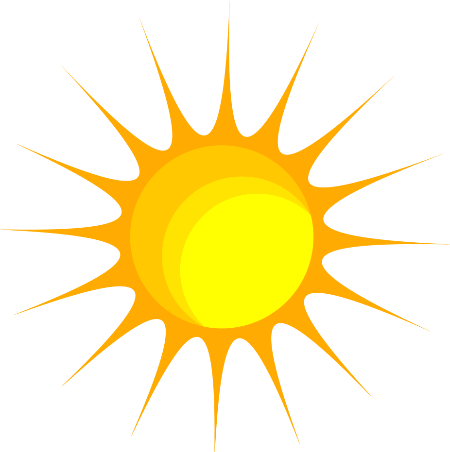 Bright Sun Graphic PNG Image