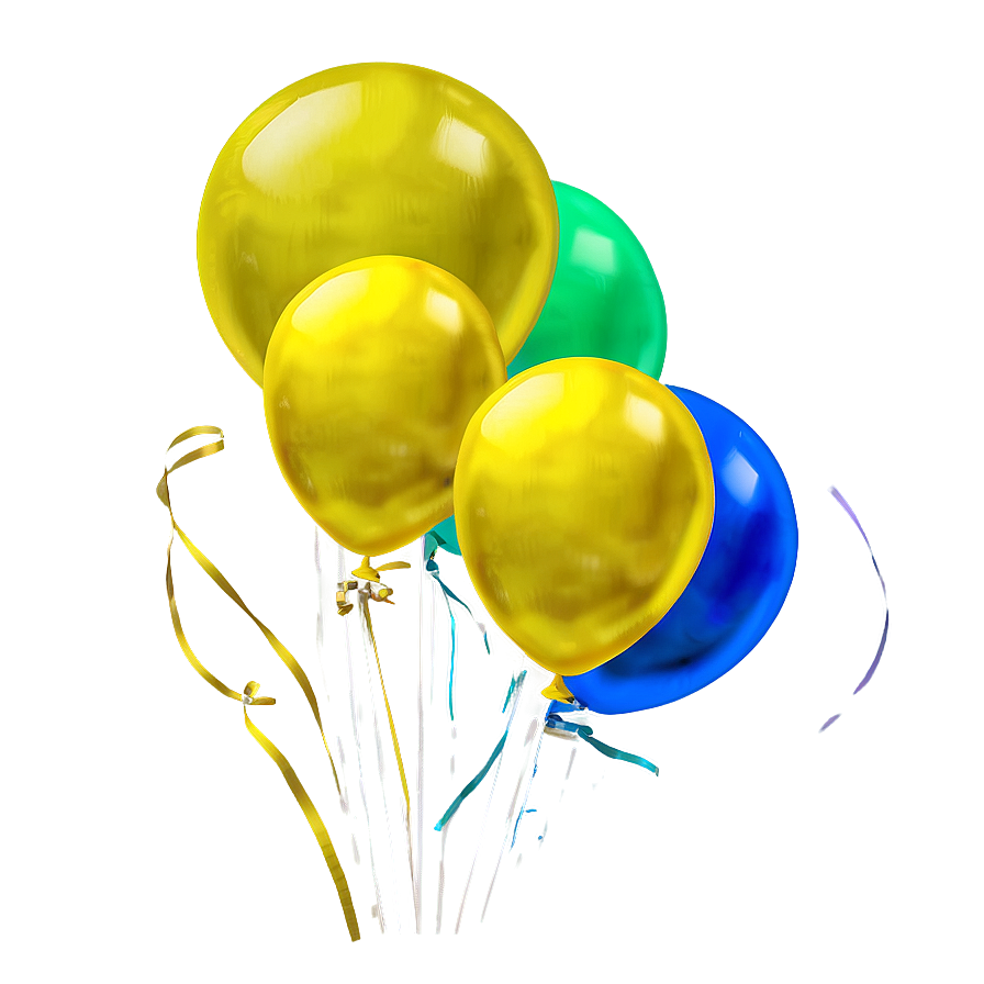 Bright Yellow Balloon Png Epc23 PNG Image