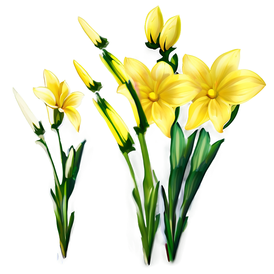 Bright Yellow Flowers Png 24 PNG Image