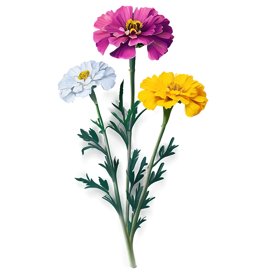 Bright Yellow Marigolds Png Oio PNG Image