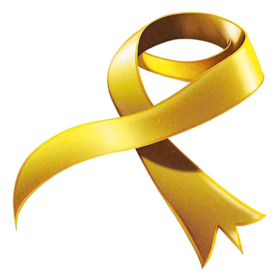 Bright Yellow Ribbon Png Omm PNG Image