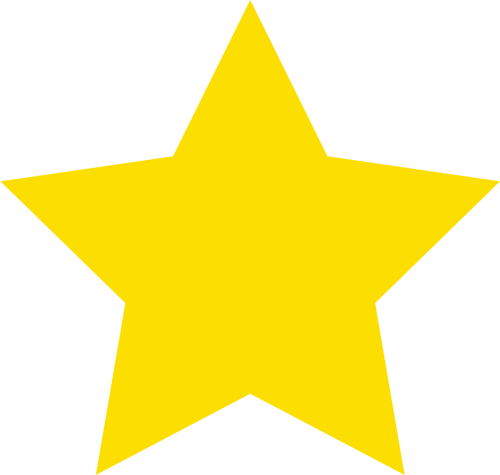 Bright Yellow Star Clipart PNG Image