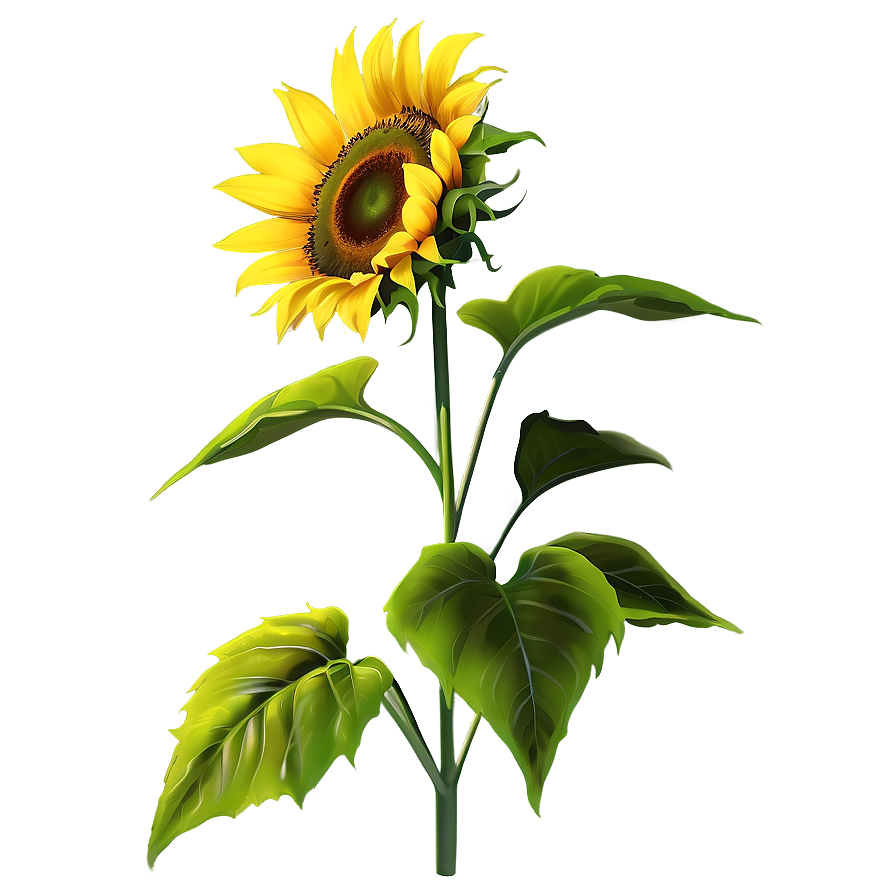 Bright Yellow Sunflower Png 82 PNG Image