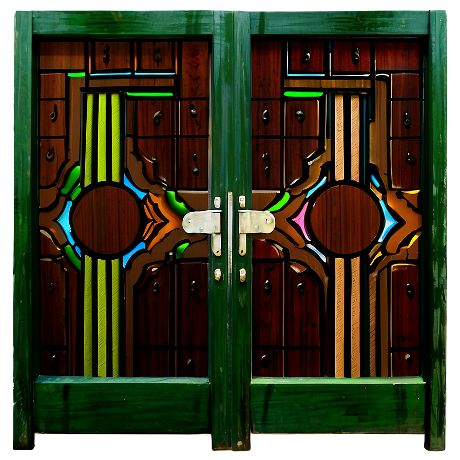 Brightly Painted Door Png Exw66 PNG Image