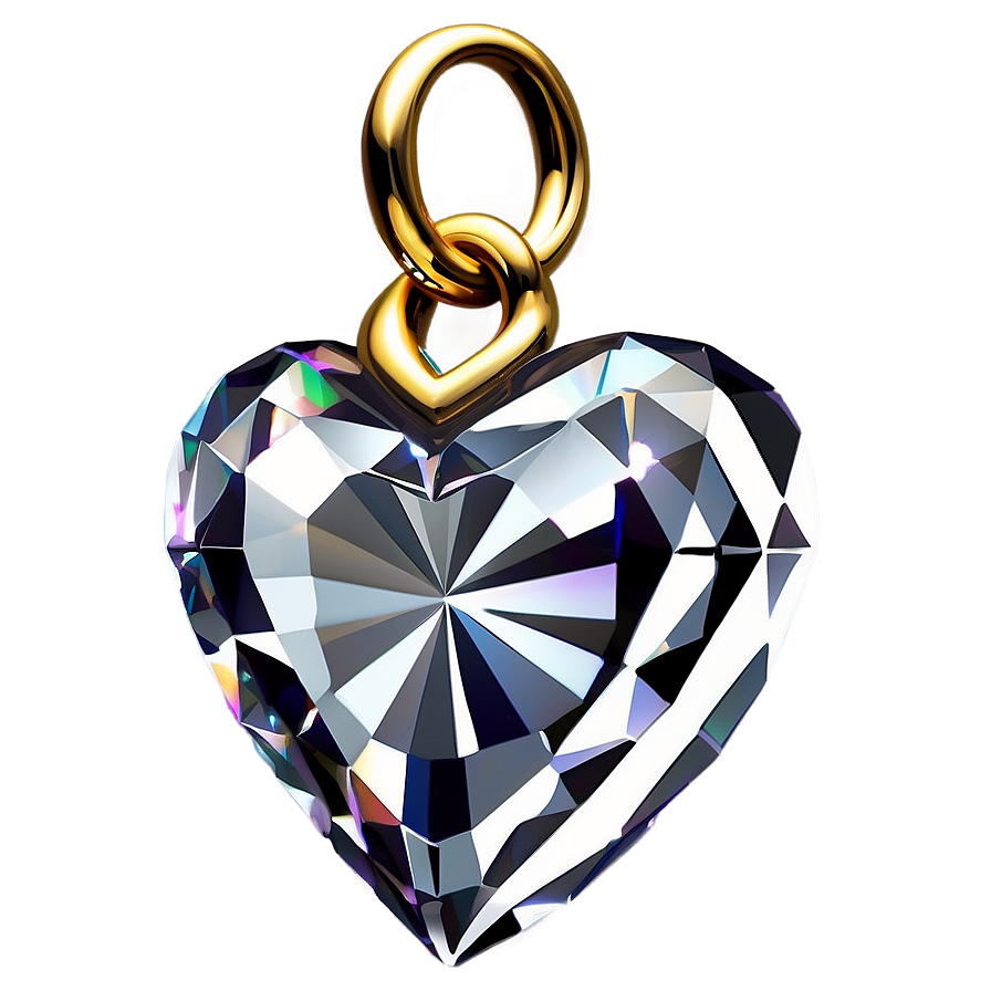 Brilliant Diamond Heart Symbol Png Iad PNG Image