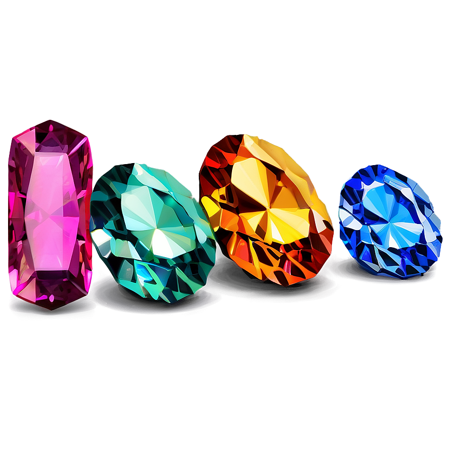 Brilliant Gems Display Png 1 PNG Image