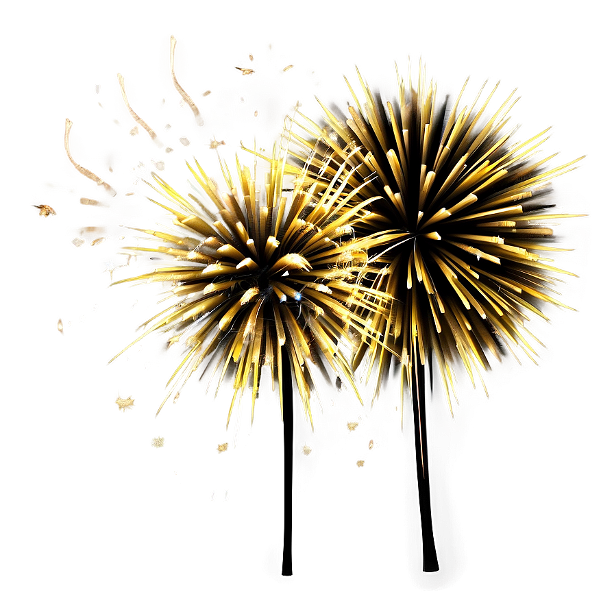 Brilliant Gold Fireworks Png 14 PNG Image