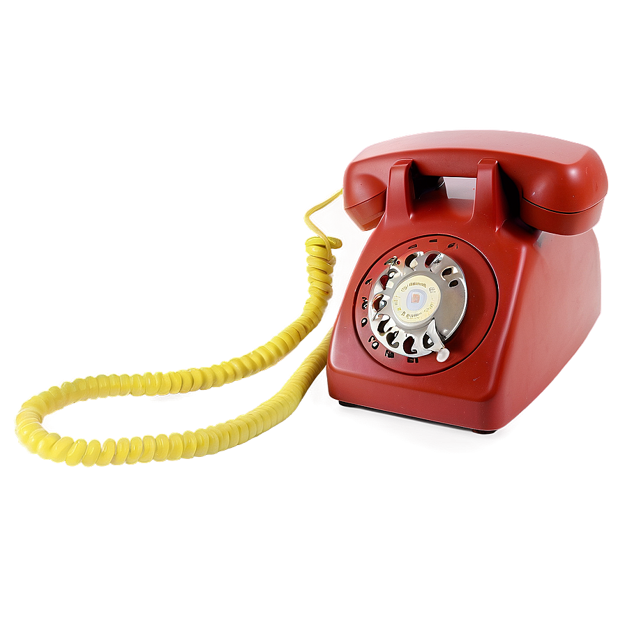 British Red Box Rotary Phone Png 06132024 PNG Image