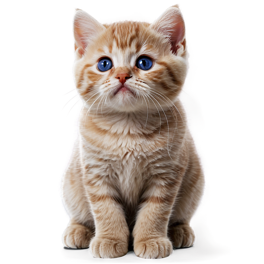 British Shorthair Kitten Png Bnw PNG Image