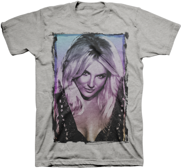 Britney Spears Graphic Tee Shirt PNG Image