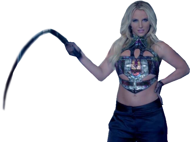 Britney_ Spears_ Holding_ Scythe PNG Image