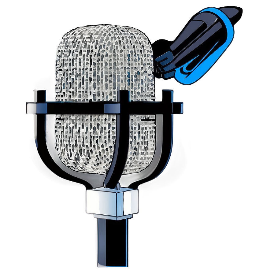 Broadcast Grade Podcast Mic Png Ods68 PNG Image