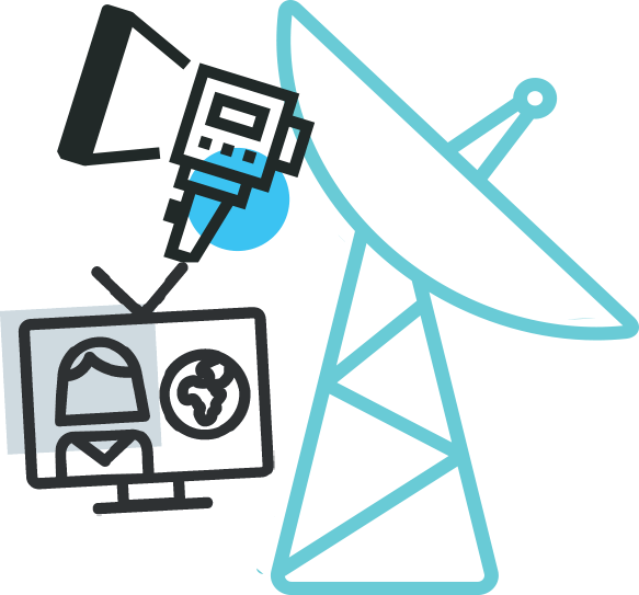 Broadcasting Communication Icons PNG Image