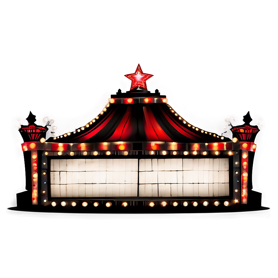 Broadway Style Marquee Png Bou PNG Image