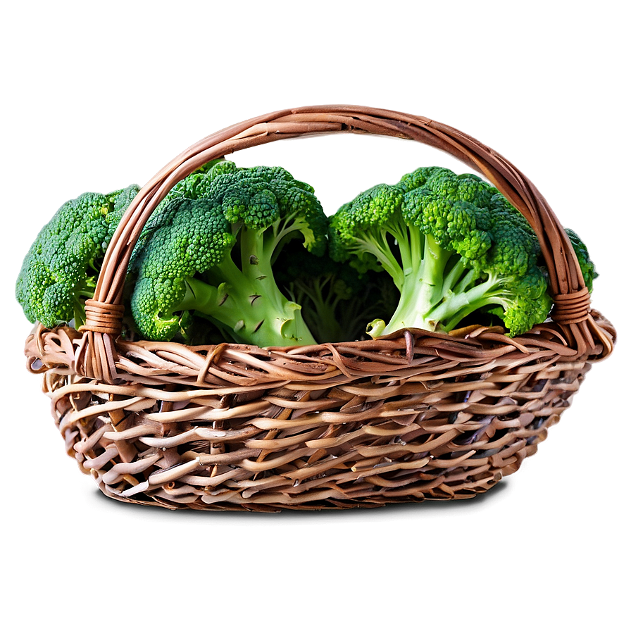 Broccoli In Basket Png 05232024 PNG Image