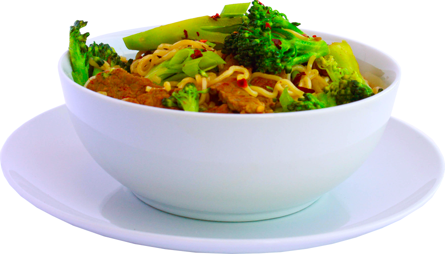 Broccoli Noodle Stir Fry Dish PNG Image