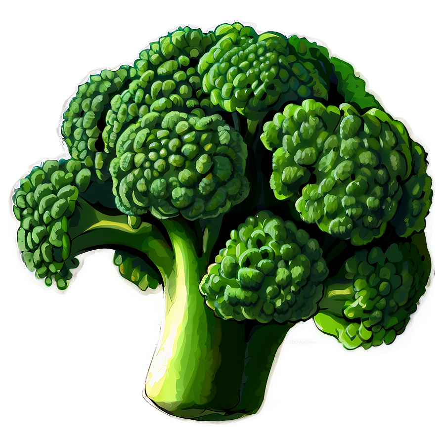 Broccoli Sketch Png 19 PNG Image