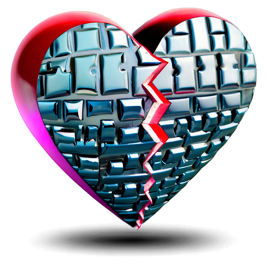 Broken Heart Emoji Design Png 81 PNG Image