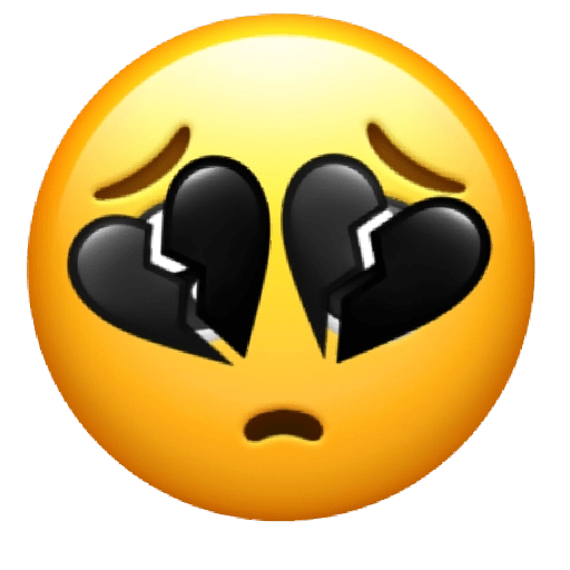 Broken Heart Emoji PNG Image