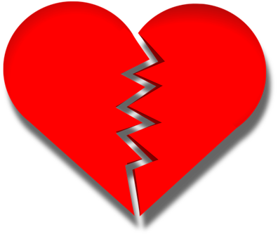 Broken Heart Graphic PNG Image