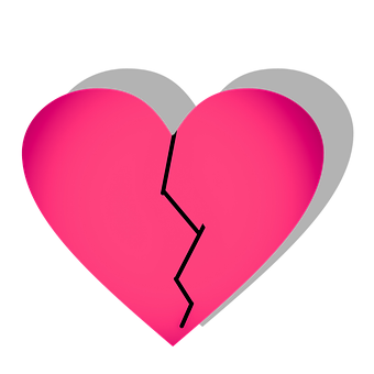 Broken Heart Graphic PNG Image