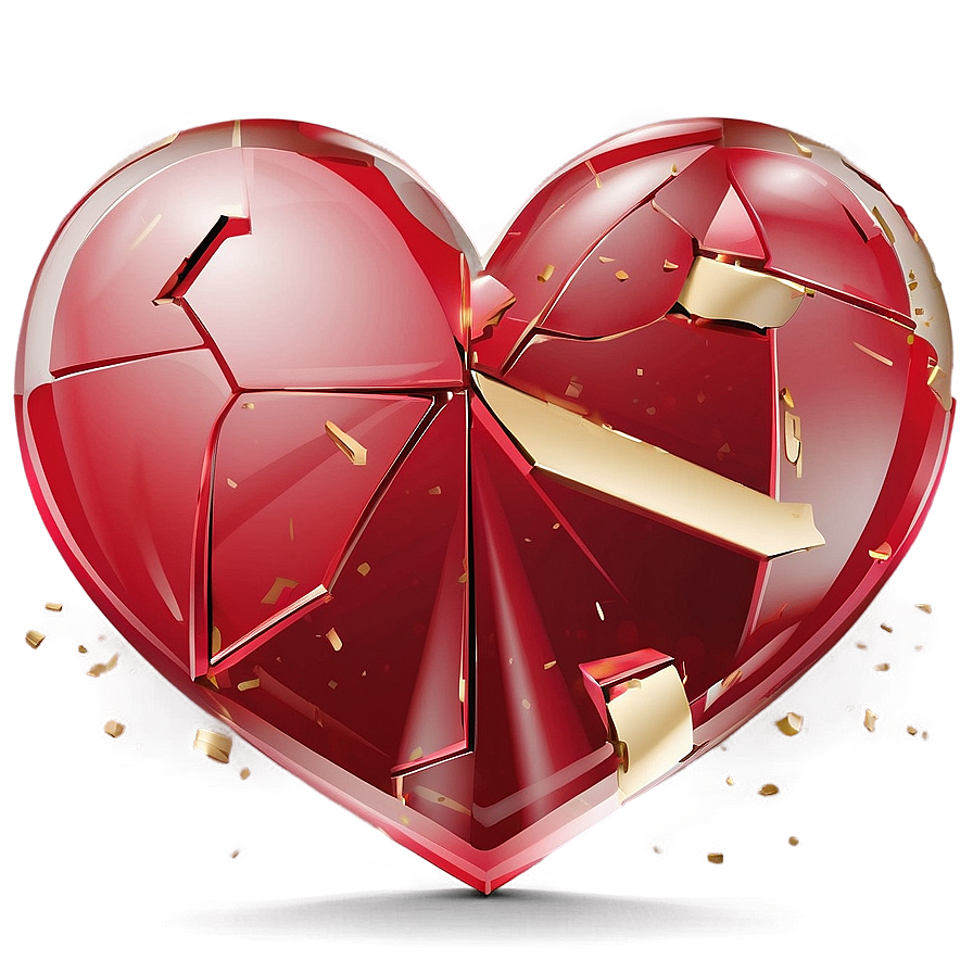 Broken Heart Vector Png 12 PNG Image