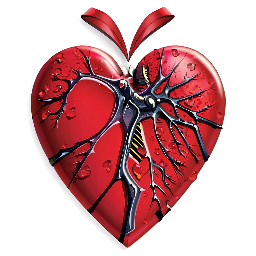 Broken Heart Vector Png Sls PNG Image